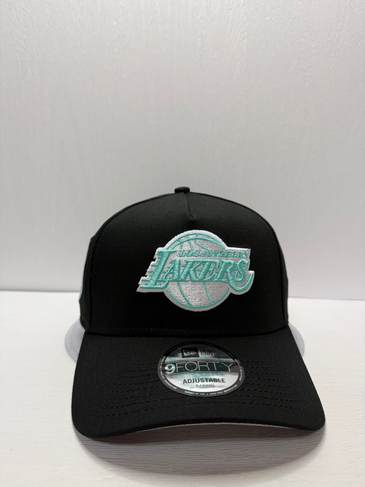 Newera ロサンゼルスレイカーズ LAKERS 1947 9 forty A-FRAME スナップバックキャップ ブラック