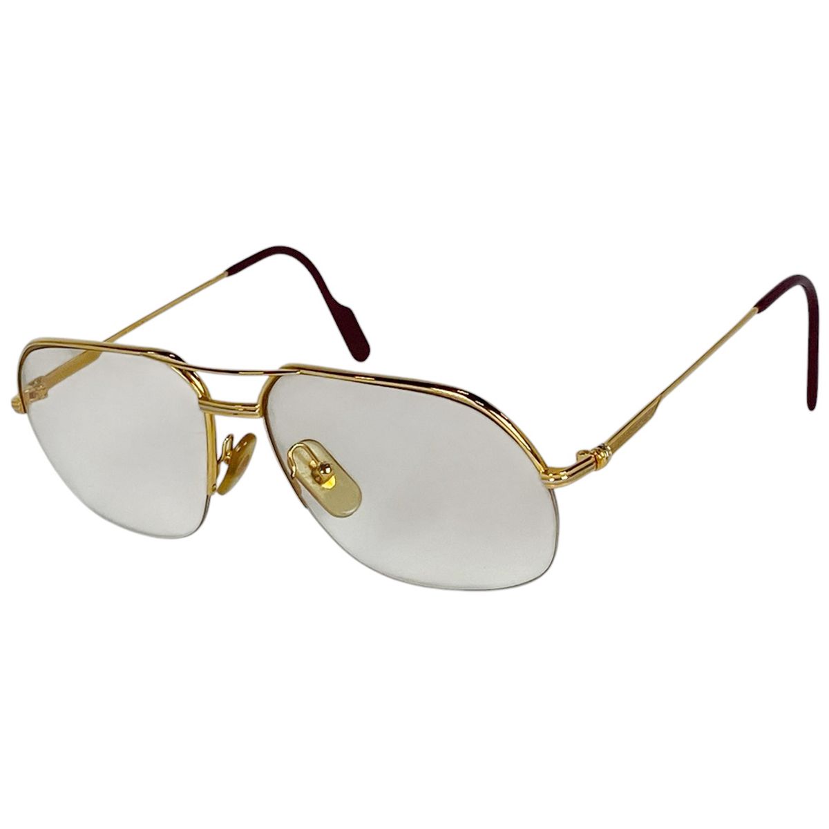 カルティエ CARTIER トリニティ メガネ アイウェア 眼鏡 メタル ゴールド レディース