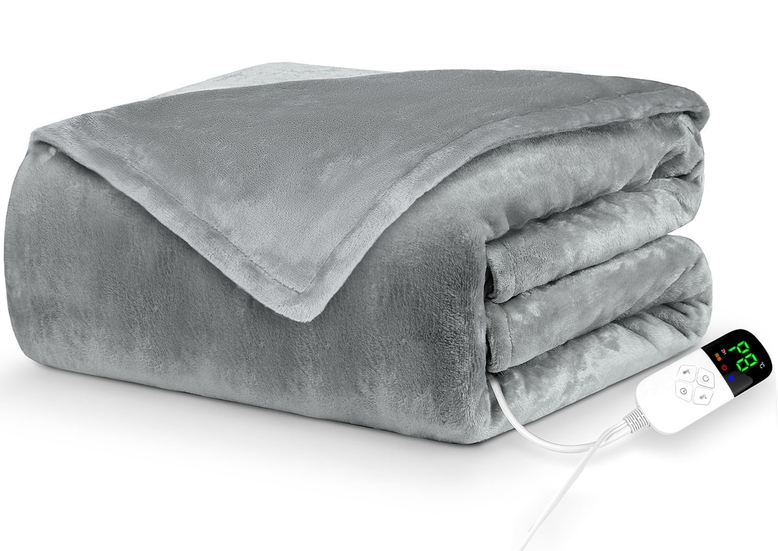 電気毛布 掛け敷き兼用 洗える188 x 130 cm 8段階温度調整 自動恒温運転で賢く節電 両面フランネル厚手 電気ブランケット 90 W 速暖 省エネ ダニ退治 切タイマー 2 h自動オフ ふわふわ 柔らか 肩掛け 膝掛け 抗菌防臭 防寒対策 暖房器具 PSE