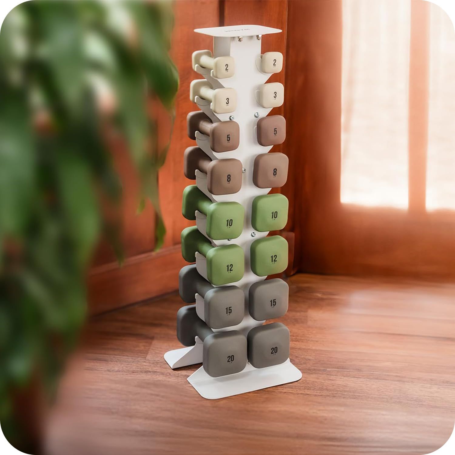 WeGym SafeGripダンベル 2個セット 2/3/5/8/10/12/15/20LB ダンベル