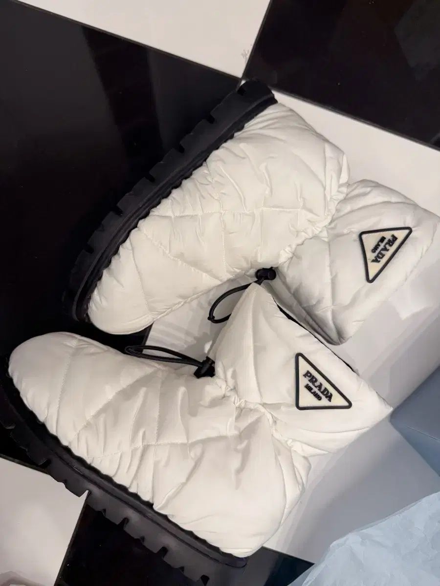 プラダ 22キルティング ダウン ブーツ 37