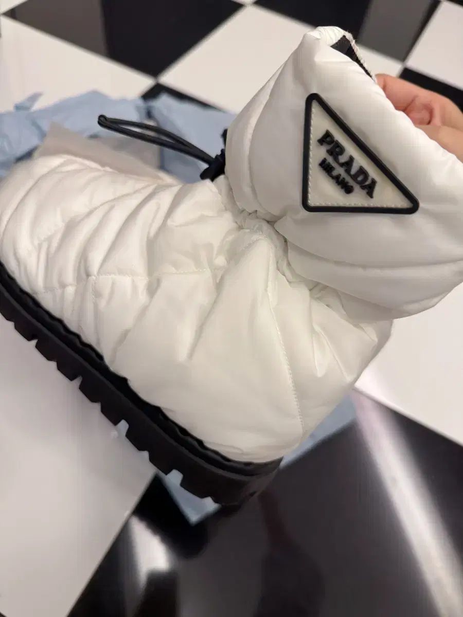 プラダ 22キルティング ダウン ブーツ 37