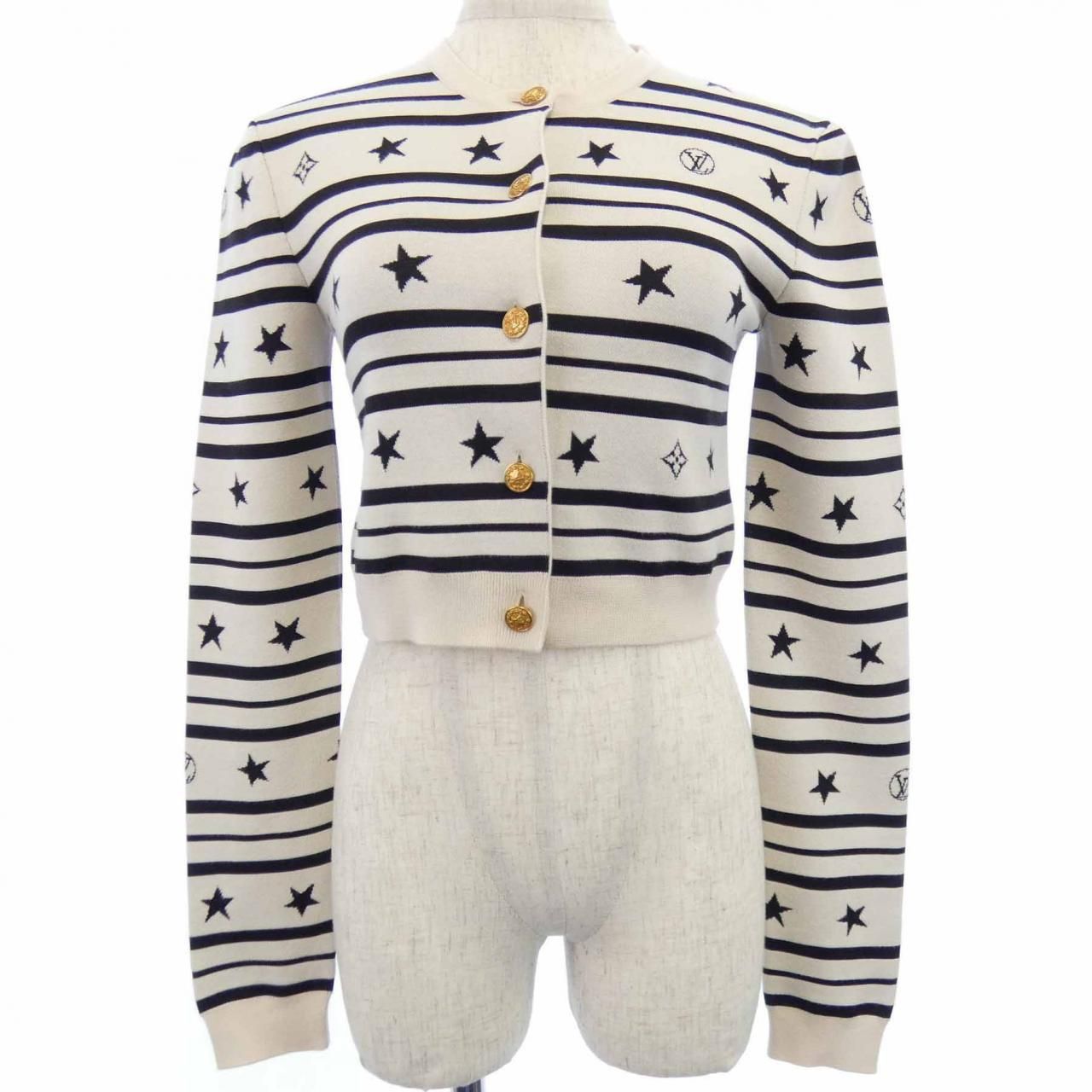 ルイヴィトン LOUIS VUITTON LVサマースターダストクロップドカーディガン カーディガン