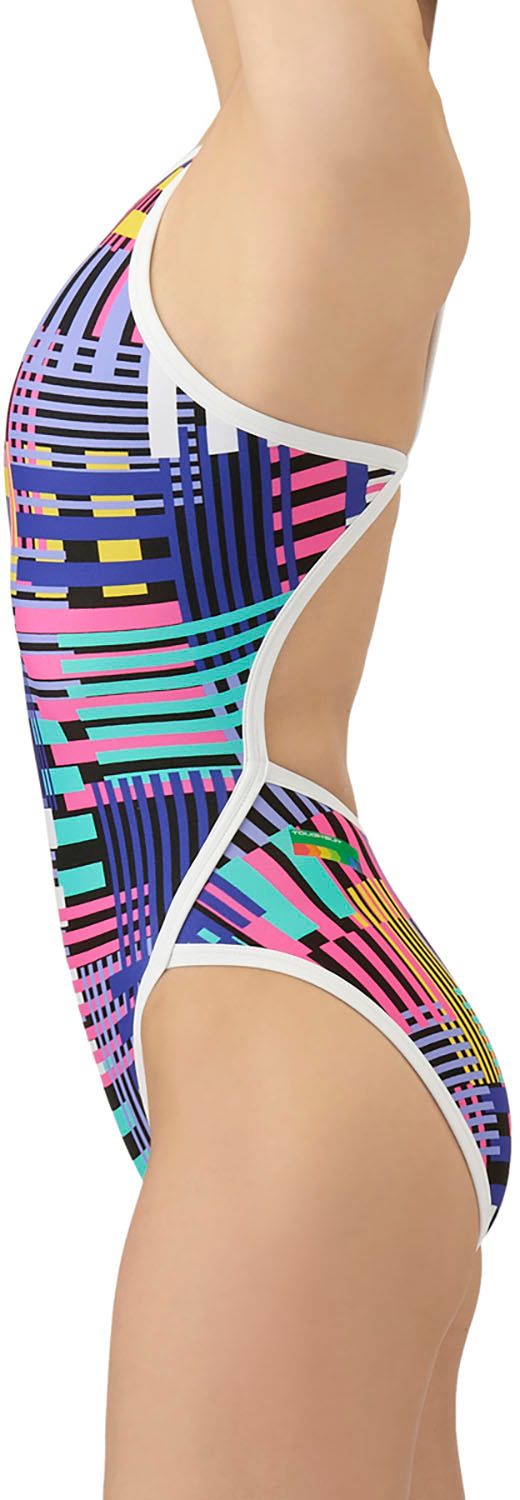 アリーナ arena スイミング トレーニングワンピース オープンバック レディース 水着 スイムウエア 水泳 競泳 プール フィットネス 練習 泳ぎやすい 軽い泳ぎ心地 タフスキン ハード PKPP ピンク×パープル ウォータートイ 最新マリンスポーツ用品