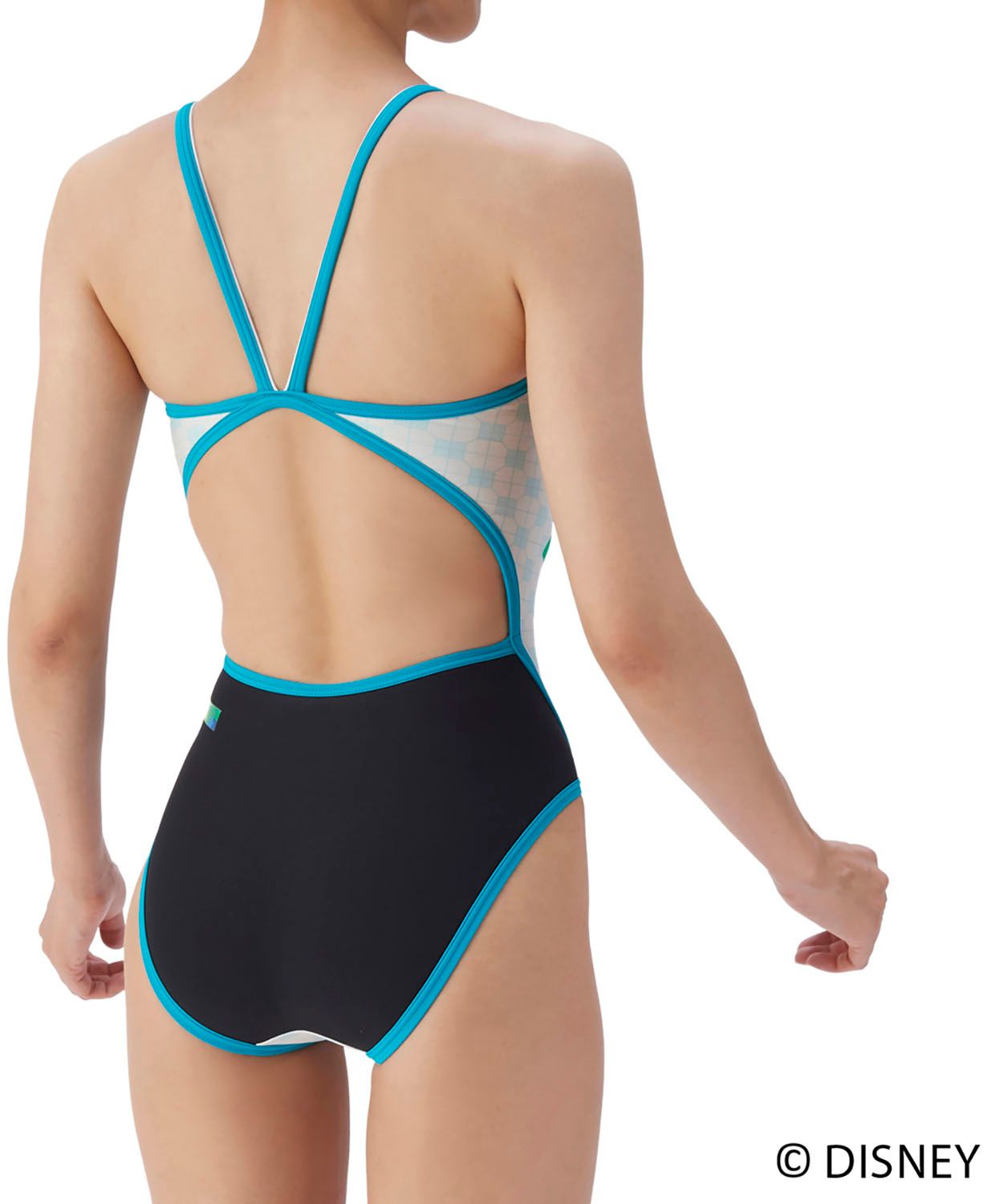 アリーナ arena スイミング トレーニングワンピース オープンバック レディース 水着 スイムウエア ディズニー 水泳 競泳 プール フィットネス 練習 泳ぎやすい 軽い泳ぎ心地 タフスキン WHGR ホワイト グリーン その他 マリンスポーツ スポーツ