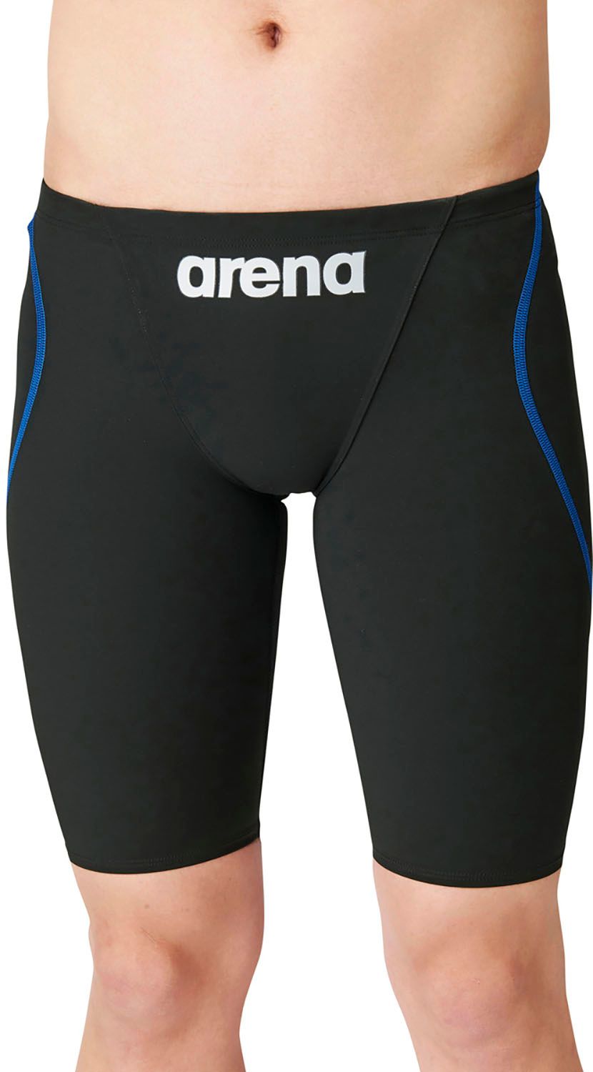 アリーナ arena スイミング ジュニア 競泳用水着 ハーフスパッツ スイムウエア キッズ 子供 水泳 試合 レース プール トレーニング 練習 WA FINA 承認 大会 小学生 男子 BKBU ブラック×ブラック