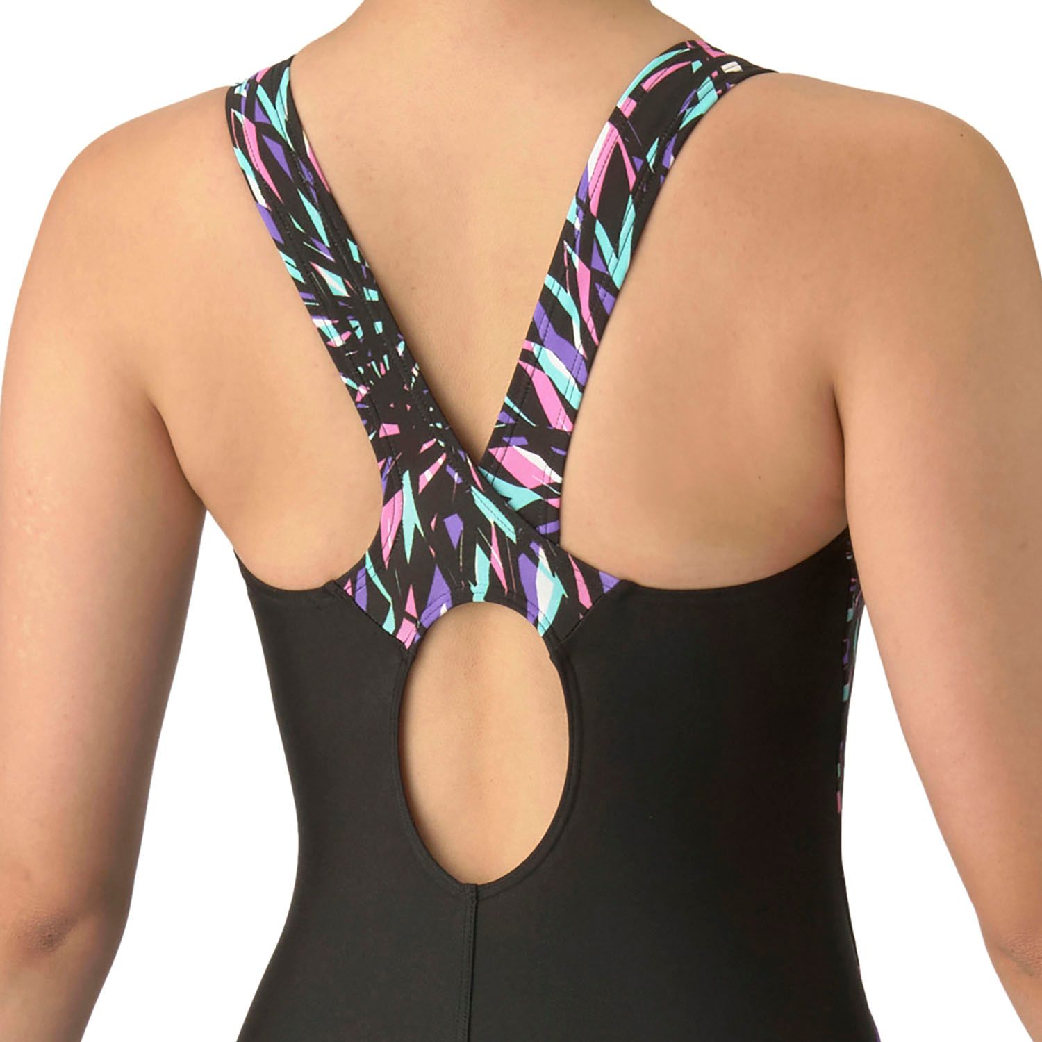 アリーナ arena スイミング フィットネスワンピーススパッツ オープンバック ハーフレッグ ぴったりパッド レディース 水着 スイムウエア 水泳 競泳 プール トレーニング 練習 泳ぎやすい BKOR ブラック×オレンジ カヤック 格安マリンスポーツ用品