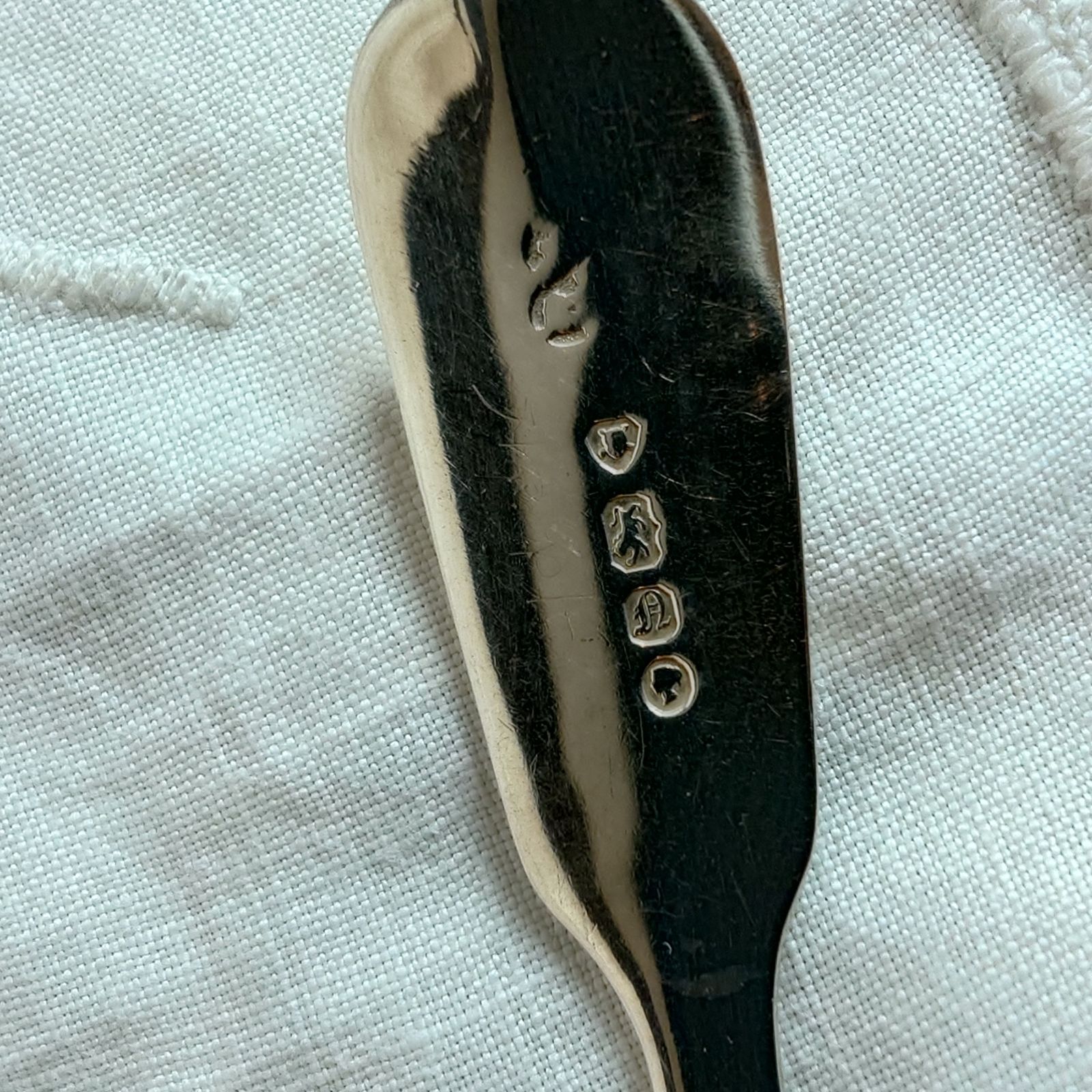  イギリス アンティーク ジャムスプーン 純銀製 London 1848年 スプーン カトラリー(スプーン等)