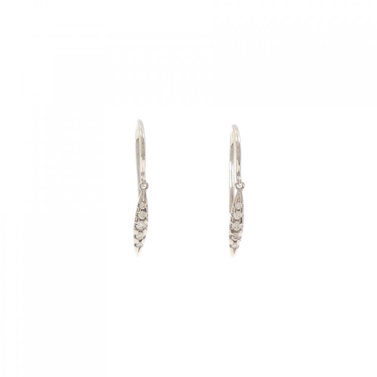 カシケイ ダイヤモンド ピアス 0 07 CT