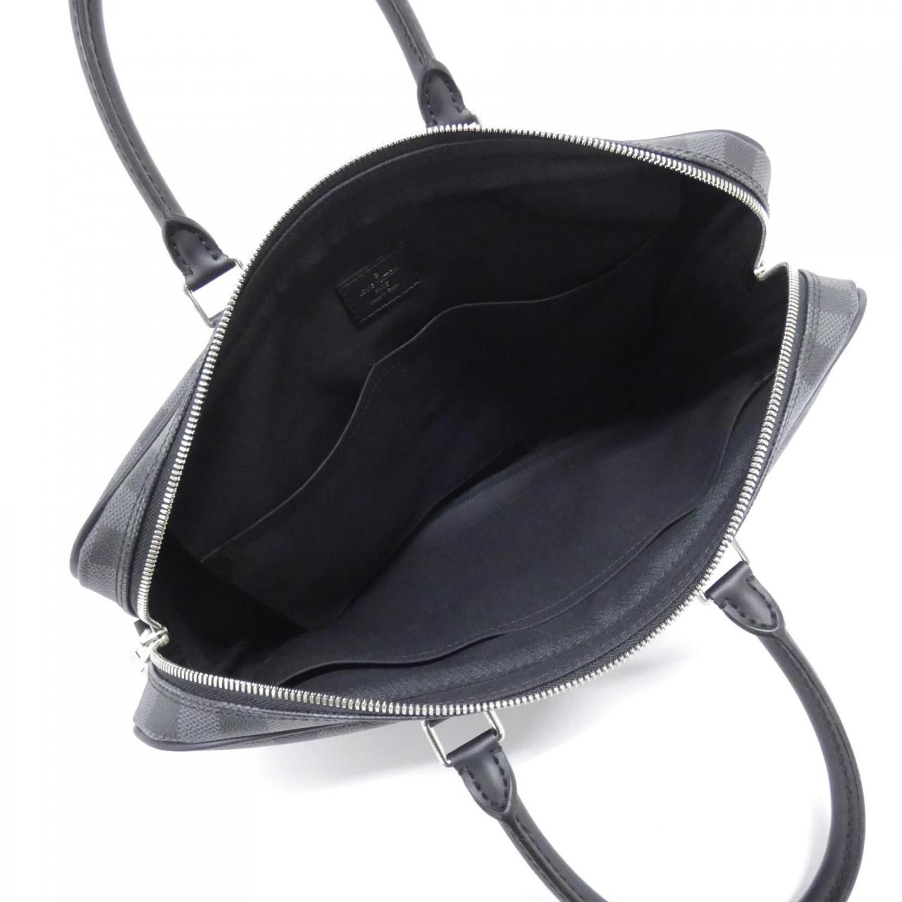 美品　LOUIS VUITTON 付属品付き　グラフィット ポルトドキュマン ルイヴィトン ダミエ グラフィット ポルト ドキュマン ヴォワヤージュ