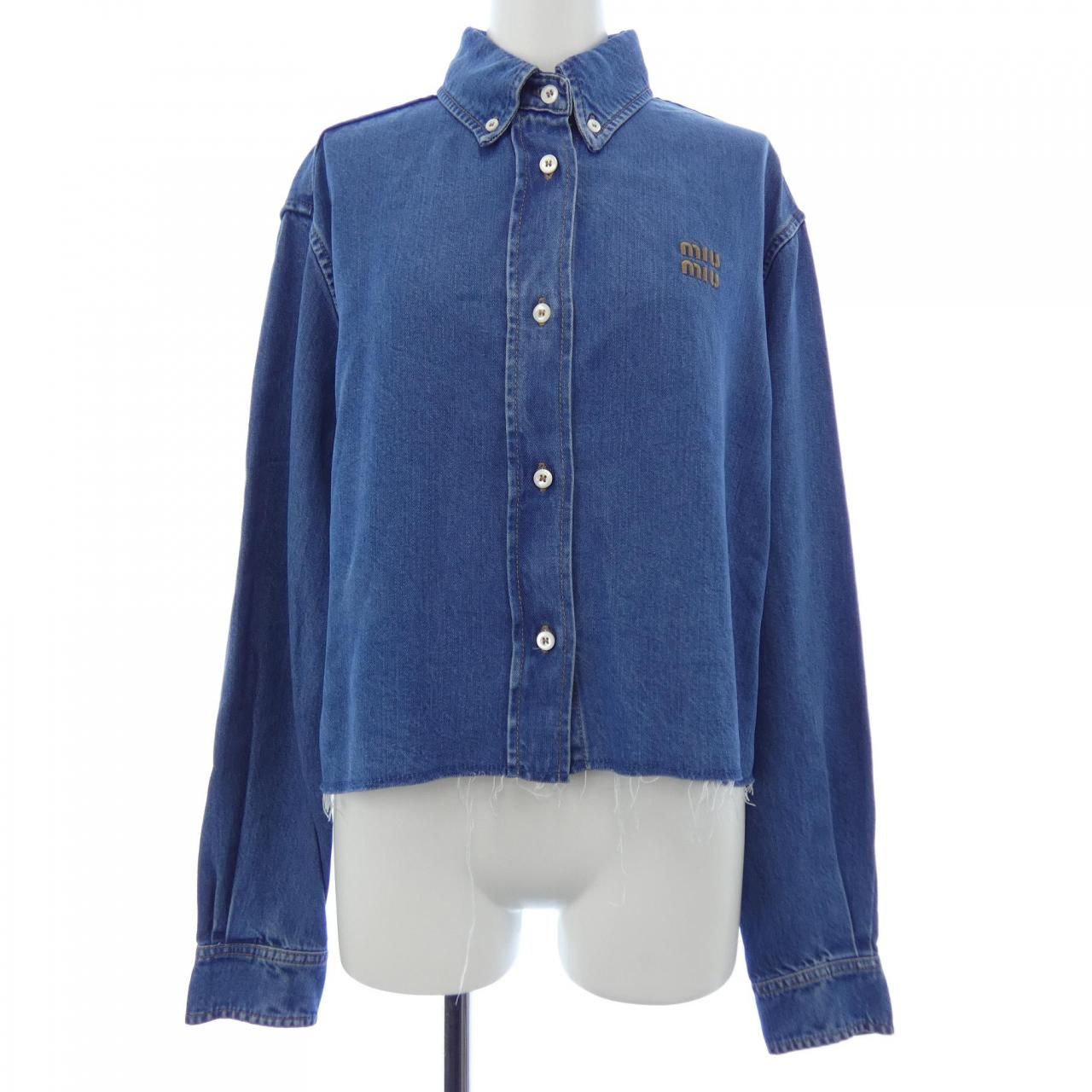 ミュウミュウ MIU ロゴ GWC 104 S 232 143 V シャツ