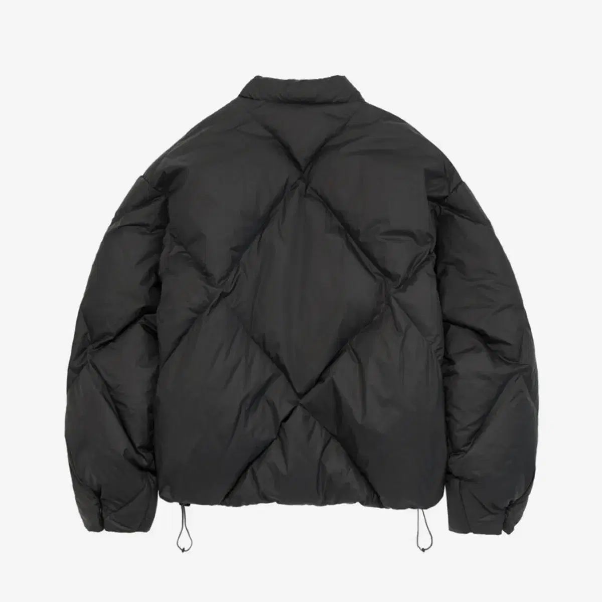 4 POLYTERU RHOMBUS ダウン パファー ジャケット ブラック チャコール