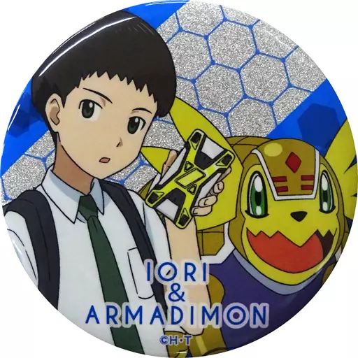 中古】バッジ・ピンズ 火田伊織＆アルマジモン 「デジモン