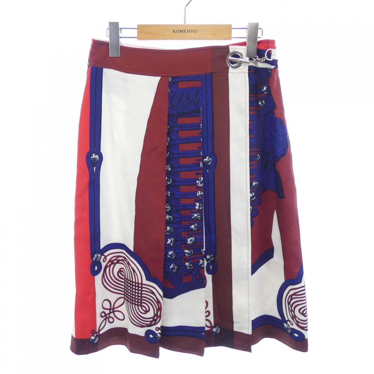 エルメス HERMES シェーヌダンクル 06 7300 ツイルレーヌ スカート