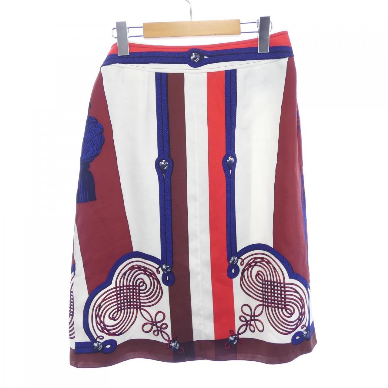 エルメス HERMES シェーヌダンクル 06-7300 ツイルレーヌ スカート