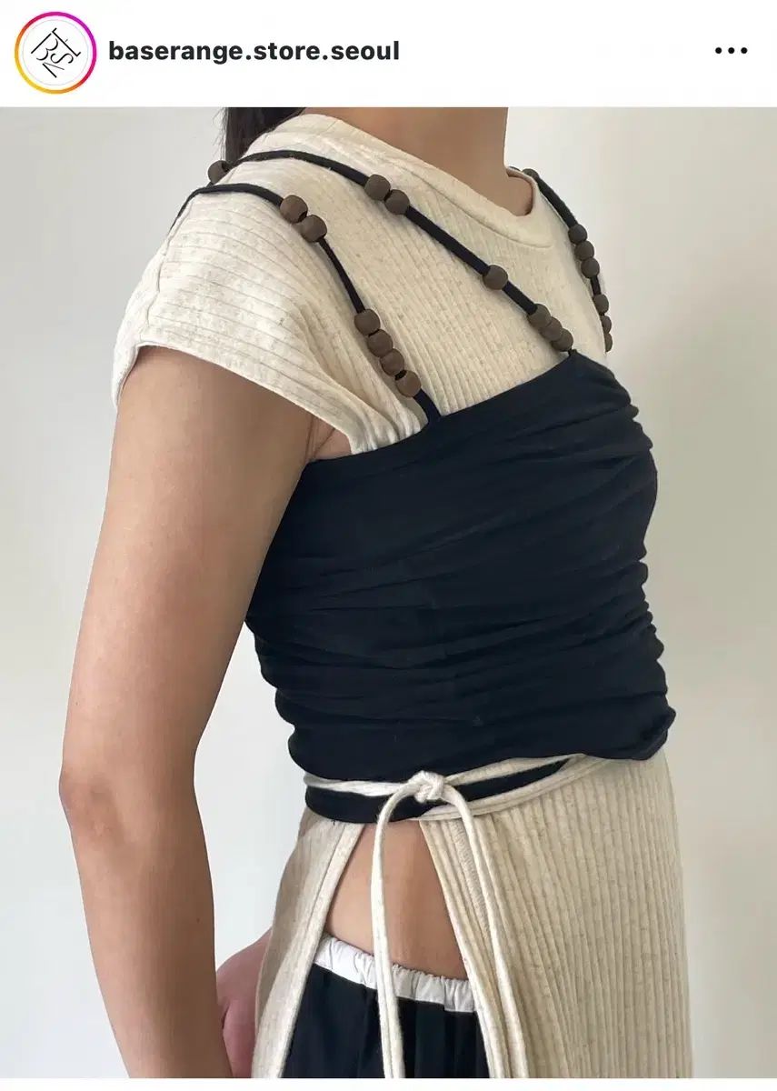 BASERANGE ベースレンジ shaw ノースリーブドレス