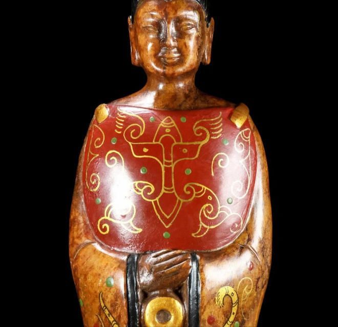 自制品と田玉旧蔵名 武将 サイズ 縦10幅6 5高さ42センチ