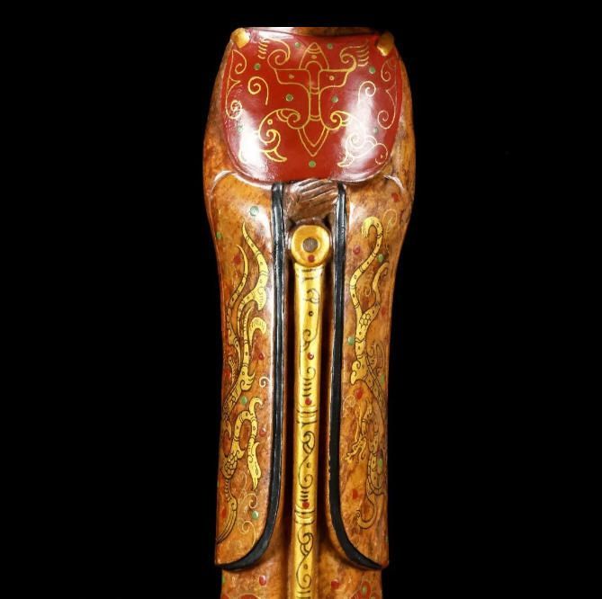 自制品と田玉旧蔵名 武将 サイズ 縦10幅6 5高さ42センチ