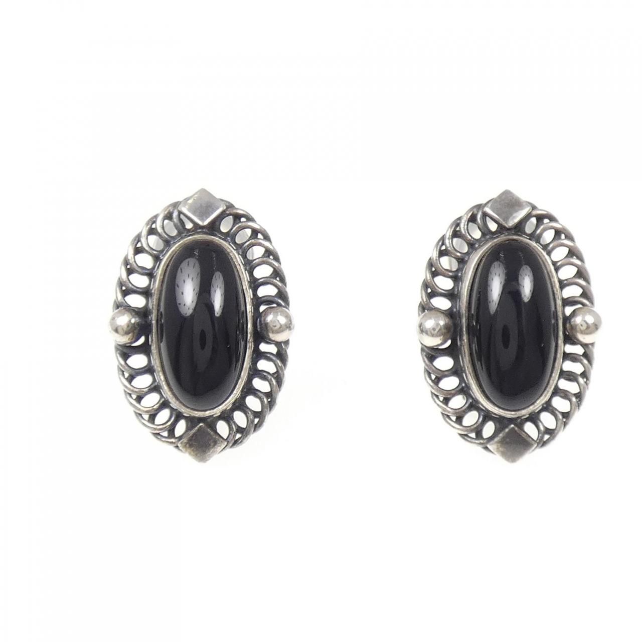 ジョージ ジェンセン オニキス イヤリング