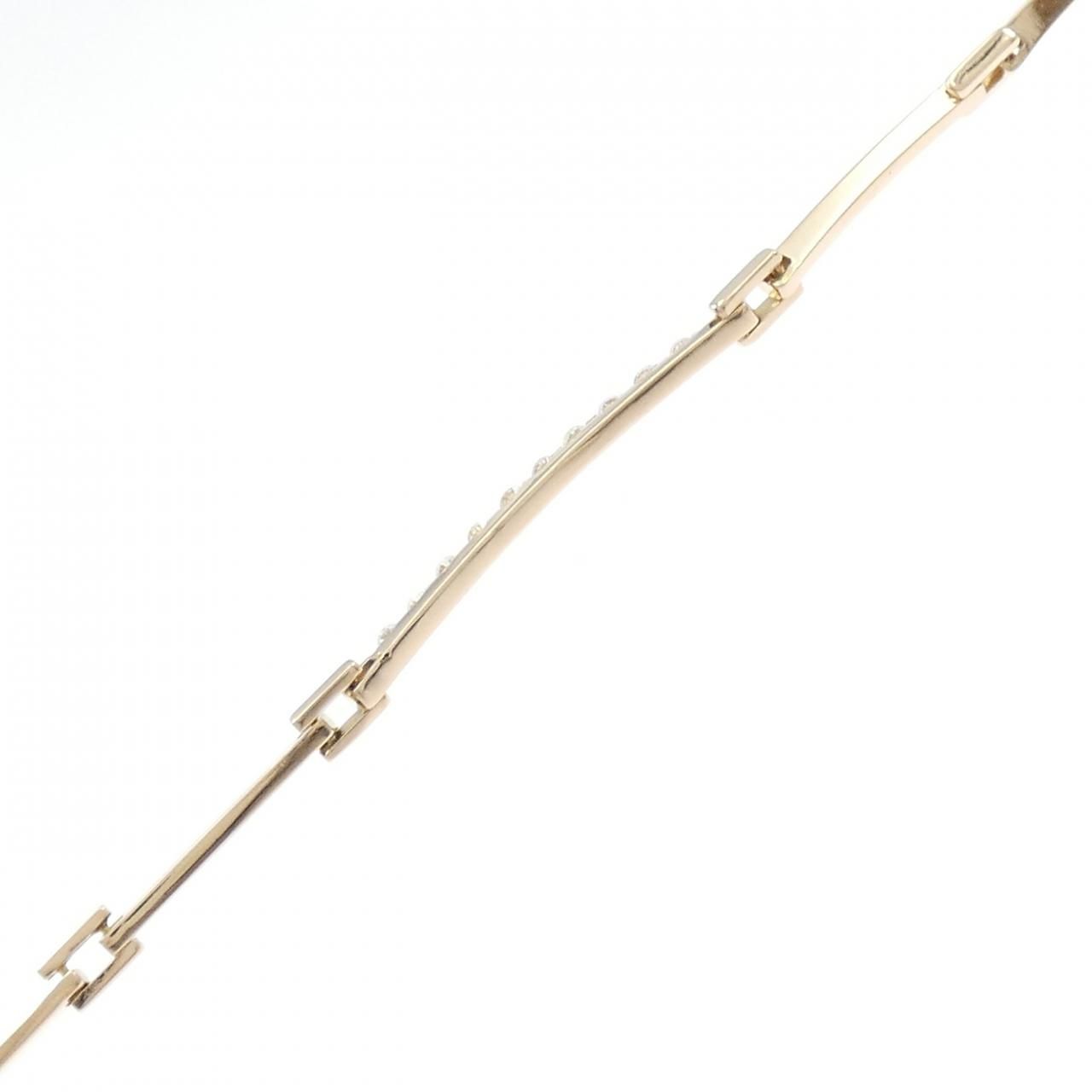 K 18 PG ダイヤモンド ブレスレット 0.30 CT