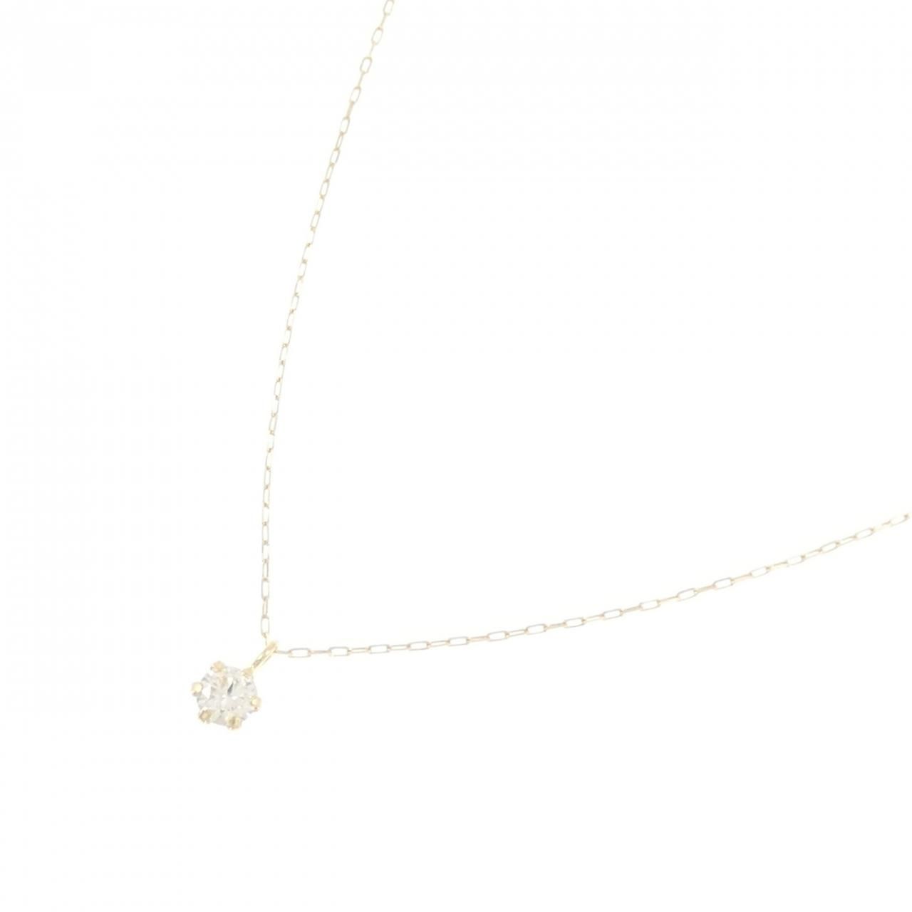 K 18 YG ダイヤモンド ネックレス 0.10 CT