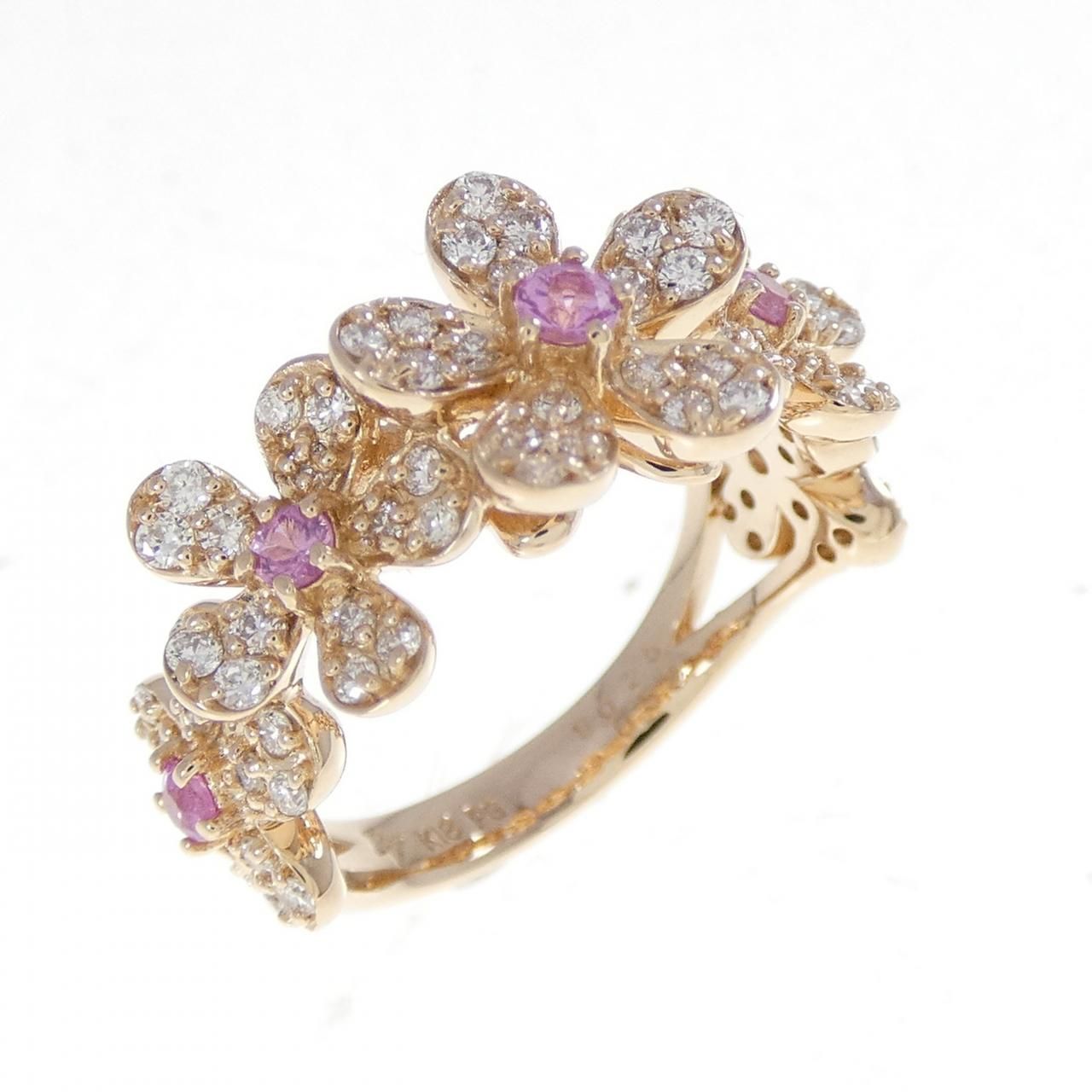 ポンテヴェキオ フラワー リング 0.25 CT