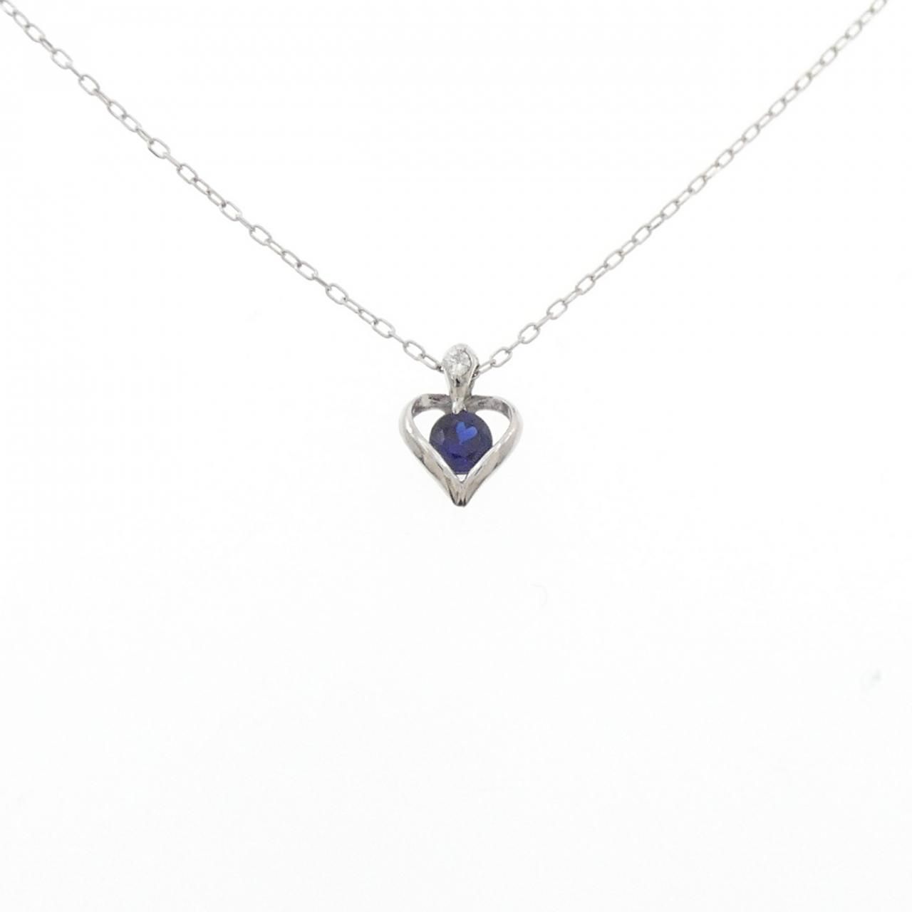 K 10 WG サファイヤ ネックレス