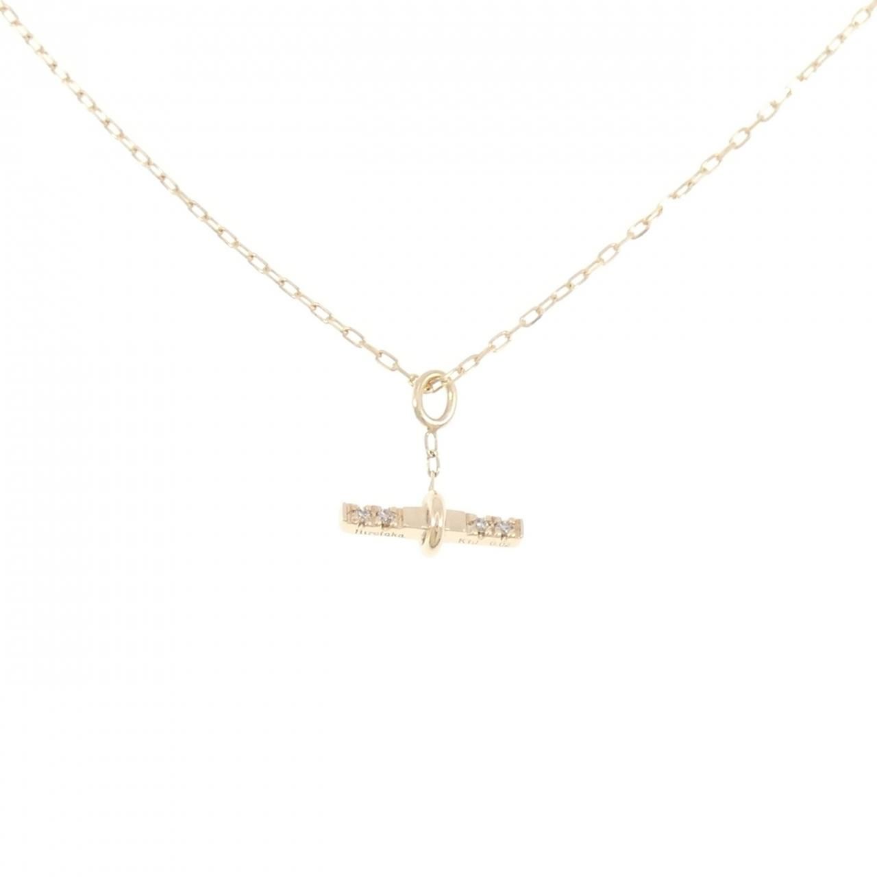ヒロタカ ダイヤモンド ネックレス 0 02 CT