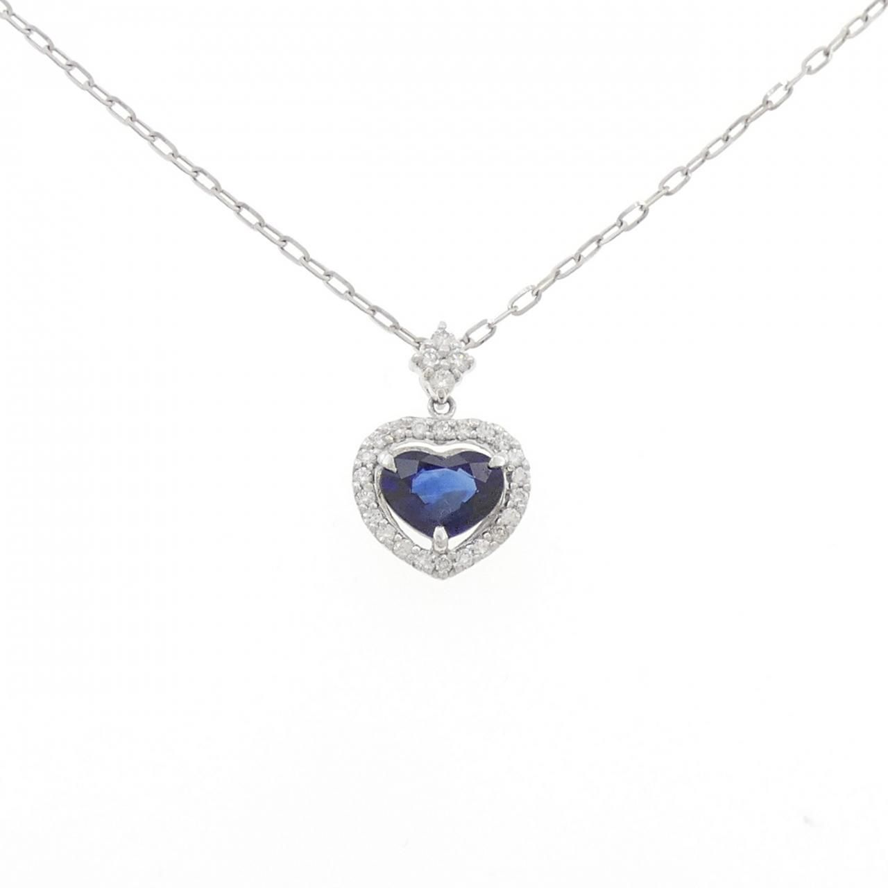 PT 900 850 ハート サファイヤ ネックレス 1 402 CT