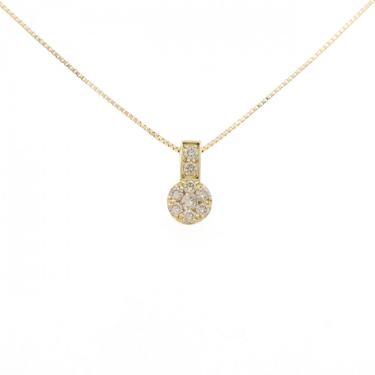 K 18 YG ダイヤモンド ネックレス 0.30 CT