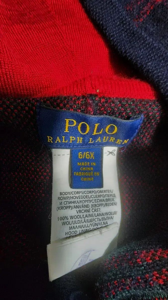  ポロ CHECK フード パンチョ ケープ カーディガン トップス