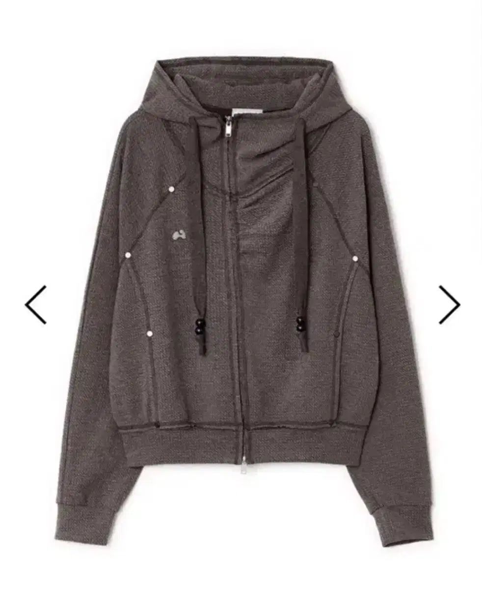 最安値 HUG YOUR SKIN ハグユアースキン シャーリング ハイネック ジップアップ フーディー ブラウン