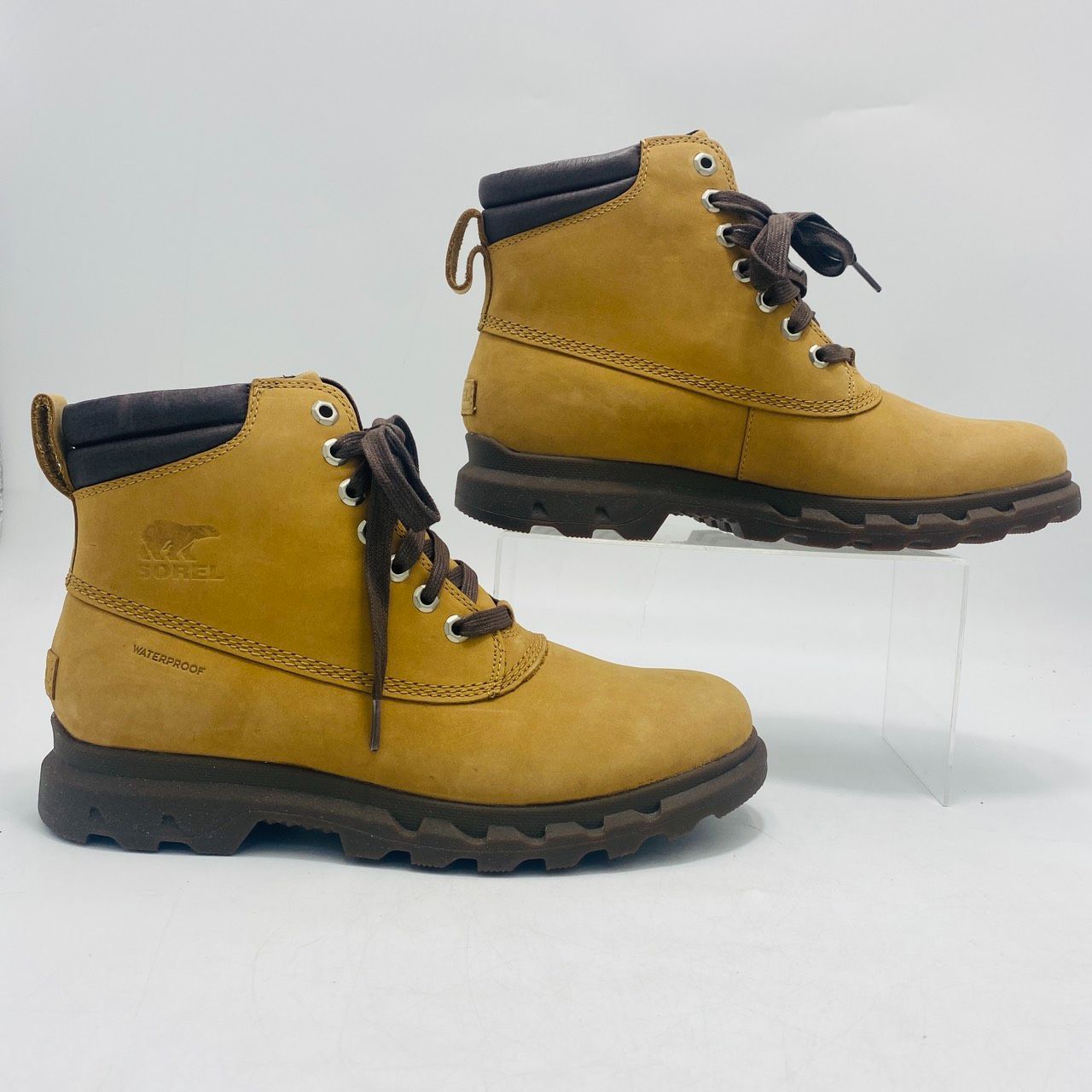  SOREL ワークブーツ スエード レースアップ 27 5 cm ブラウン メンズ ソレル hws 02365 ワークブーツ ブーツ 革靴