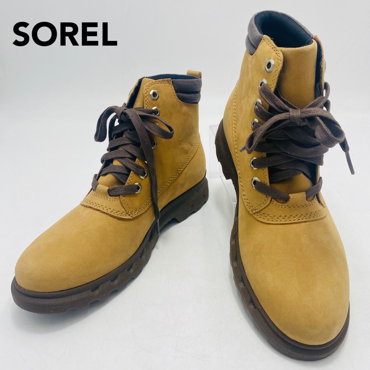 SOREL ワークブーツ スエード レースアップ 27 5 cm ブラウン メンズ ソレル hws 02365