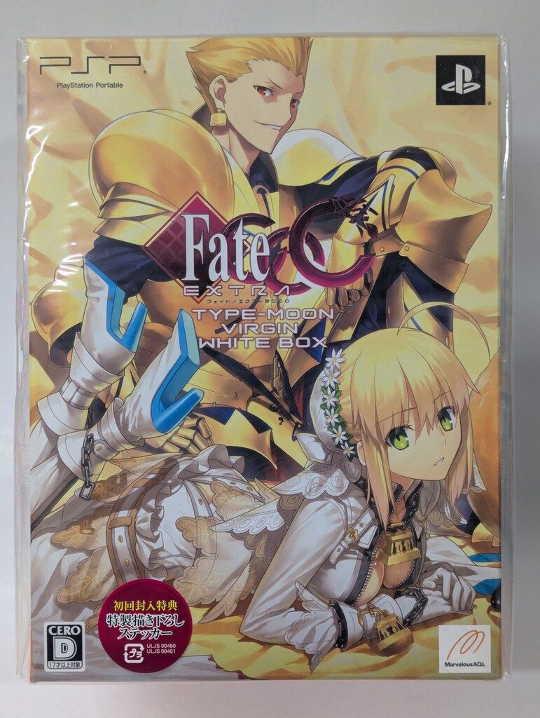 Fate/EXTRA CCC　TYPE-MOONVIRGIN　WHITEBOX PSP Fate/EXTRA CCC TYPE-MOON VIRGIN WHITE BOX 限定版 - メルカリ