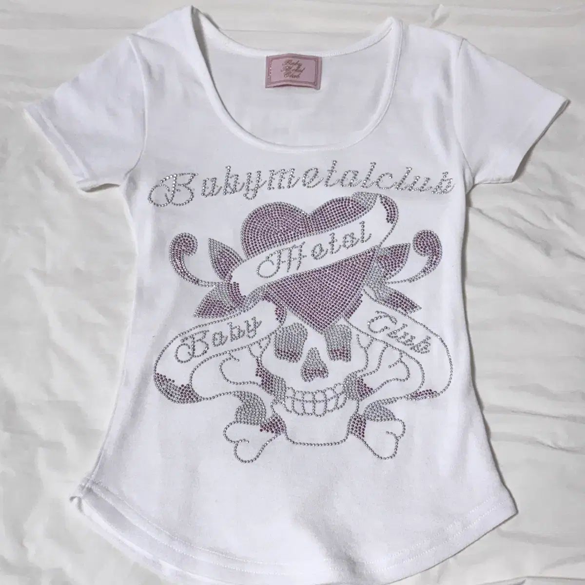 Babymetalclub ベメクル ベイビーメタルクラブ スカルT 白