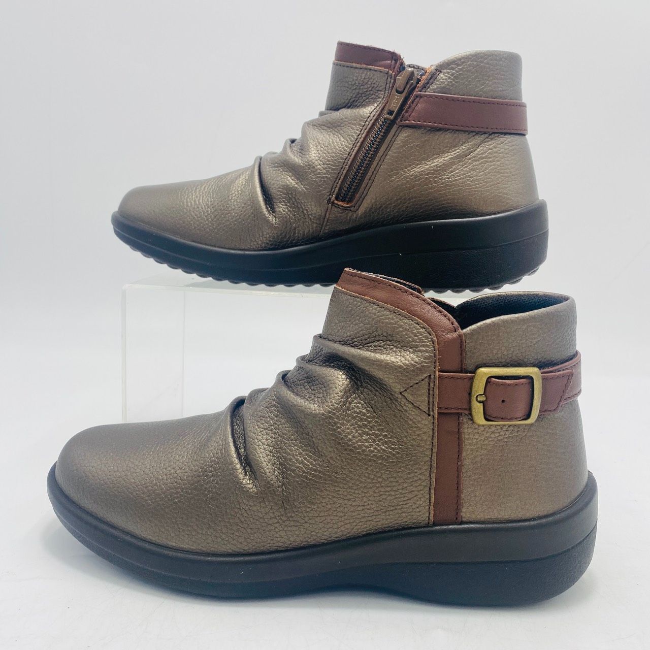 新品 ACHILLES SORBO ショートブーツ サイドジップ コンフォート 防滑