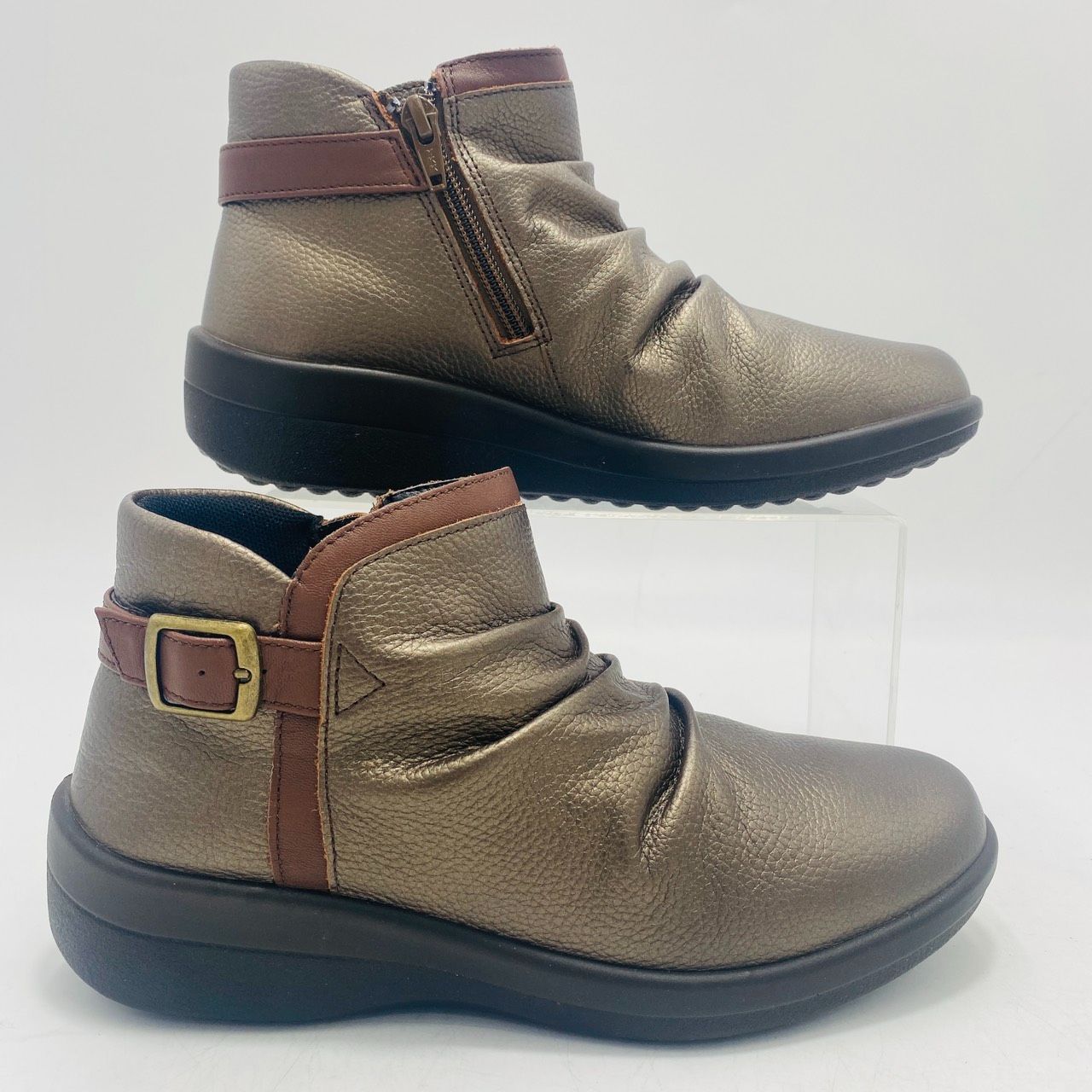 新品 ACHILLES SORBO ショートブーツ サイドジップ コンフォート 防滑