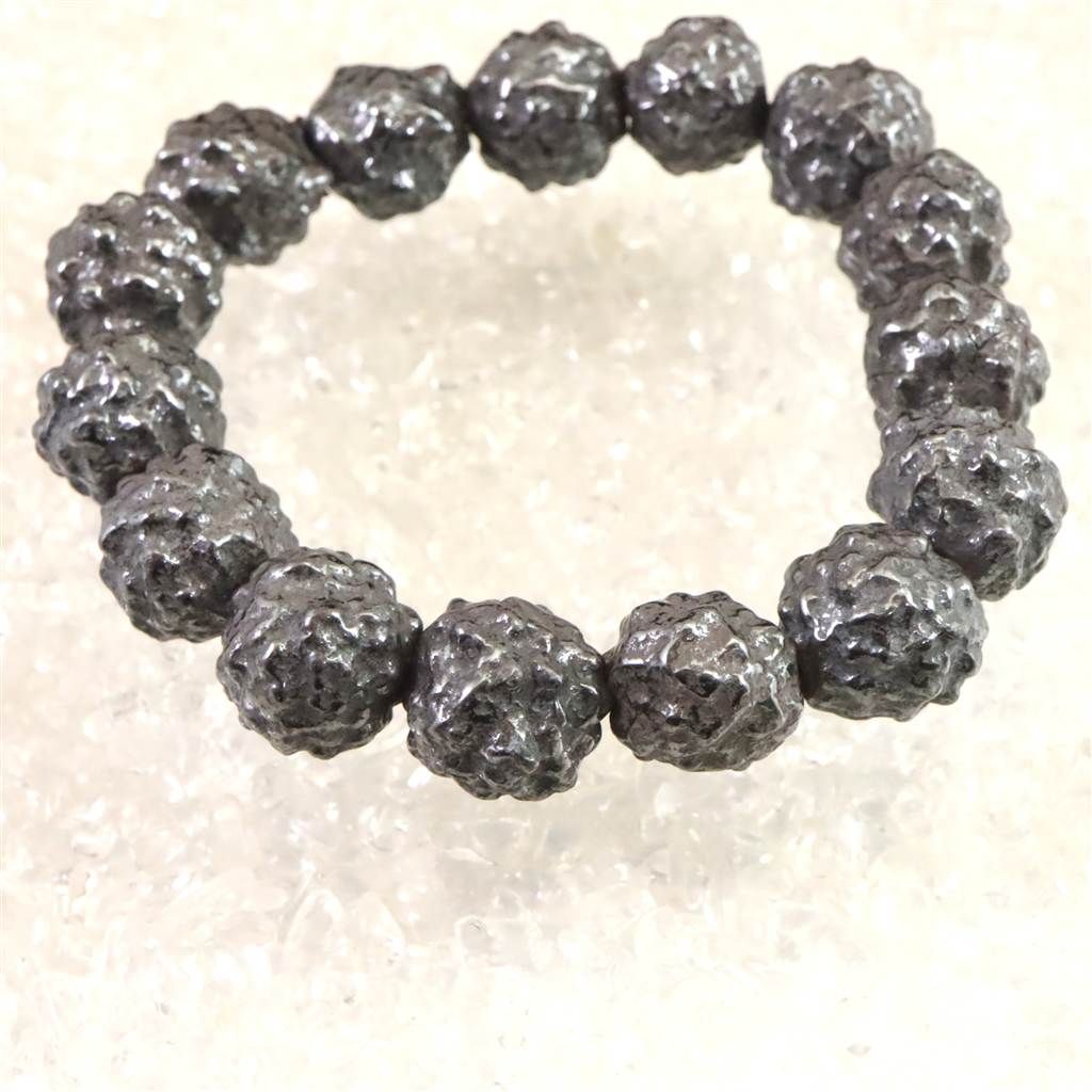  エジプト産 メテオライト 珪化鉄隕石 原石 プレスレット 135g 榎本通商60730 インテリア雑貨 置物 インテリア小物