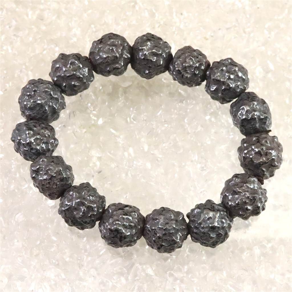 エジプト産 メテオライト 珪化鉄隕石 原石 プレスレット 135g 榎本通商60730