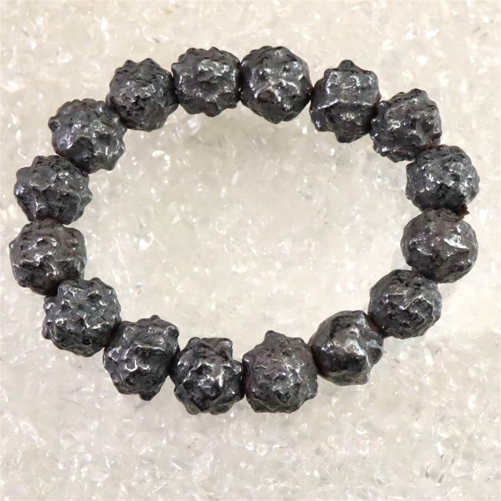 エジプト産 メテオライト 珪化鉄隕石 原石 プレスレット 110g 榎本通商74864