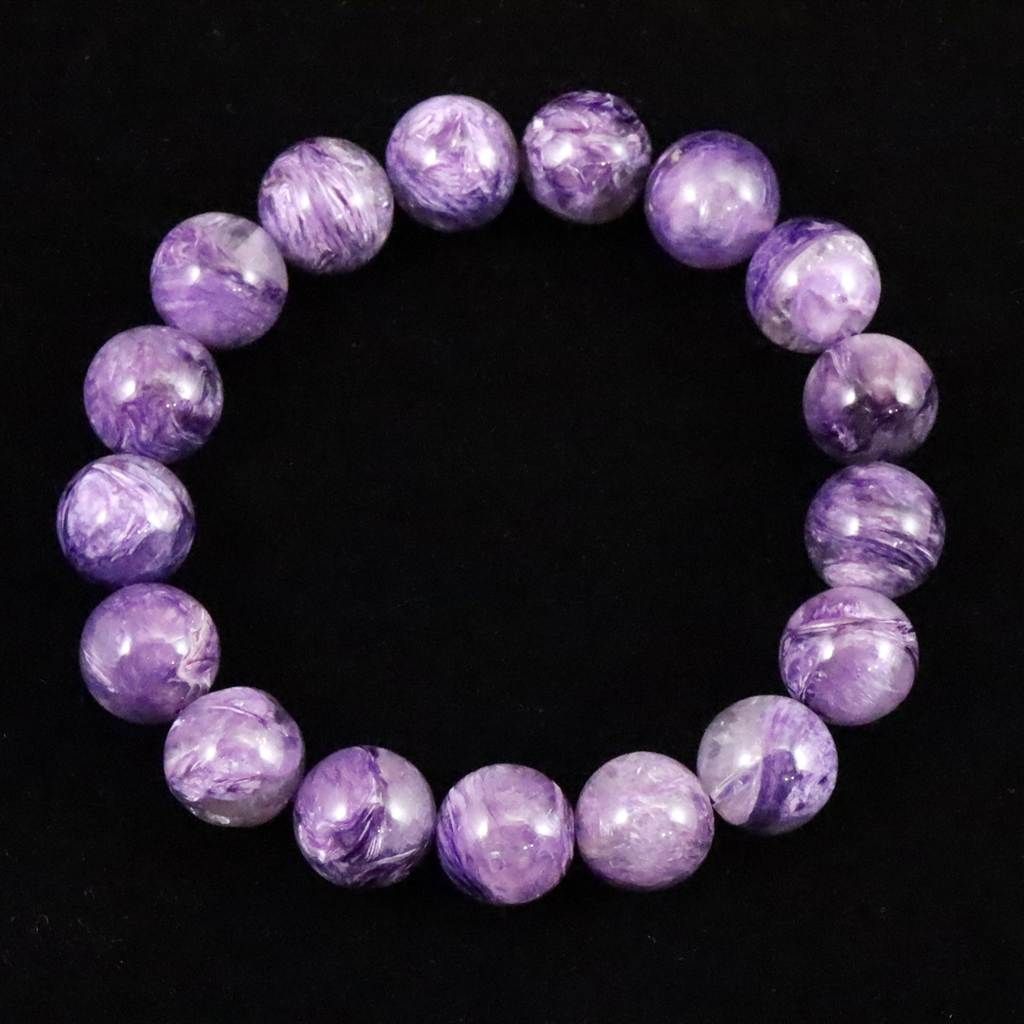 エンジェルシリカ チャロアイト 12 mm玉ブレスレット 40.4 g 榎本通商12066