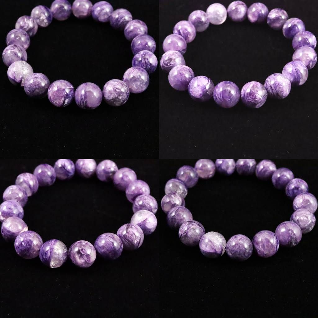 エンジェルシリカ チャロアイト 12mm玉ブレスレット 40.4g 【榎本通商