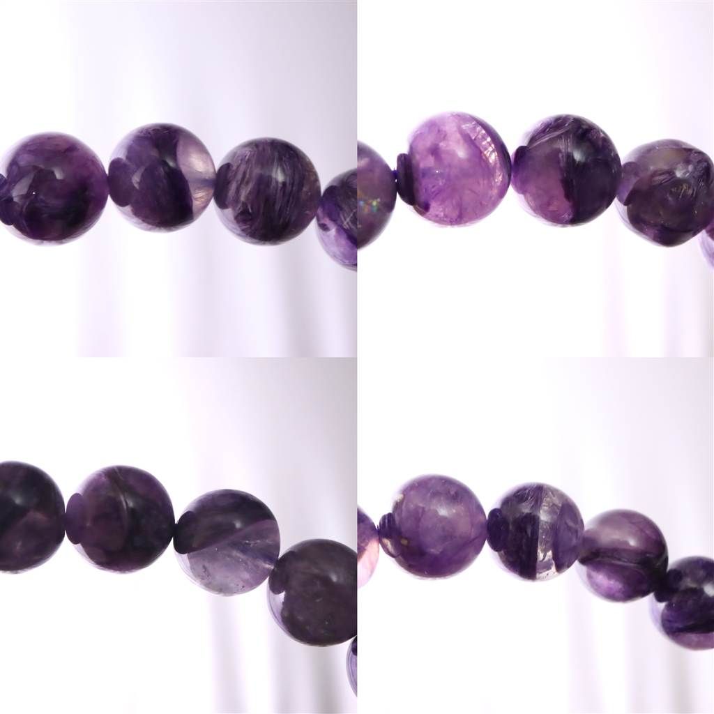 エンジェルシリカ チャロアイト 12mm玉ブレスレット 40.4g 【榎本通商