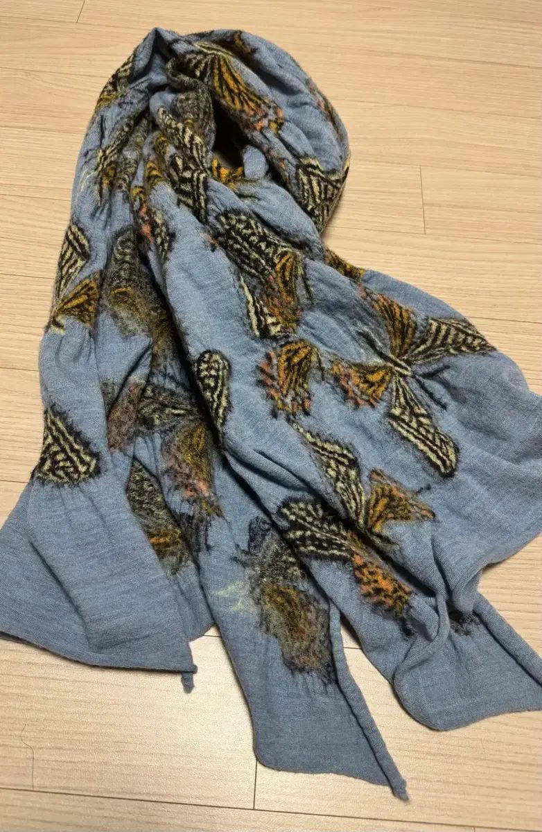 KAPITAL バタフライ 圧縮 ウール マフラー