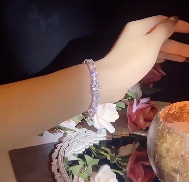 20ctの衝撃】極太6.5mmモアサナイト テニスチェーンブレスレット