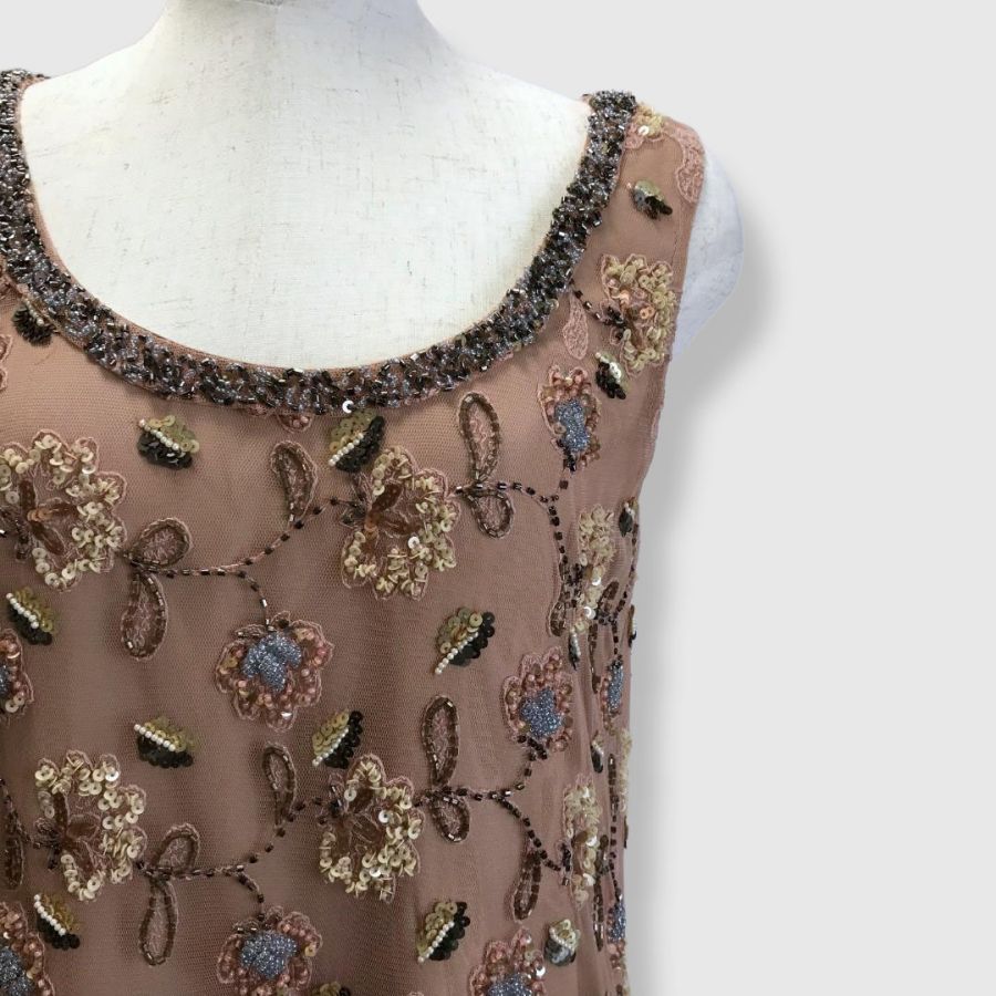 GRACE CLASS グレースクラス パーティー 総刺繍 ビジューワンピース