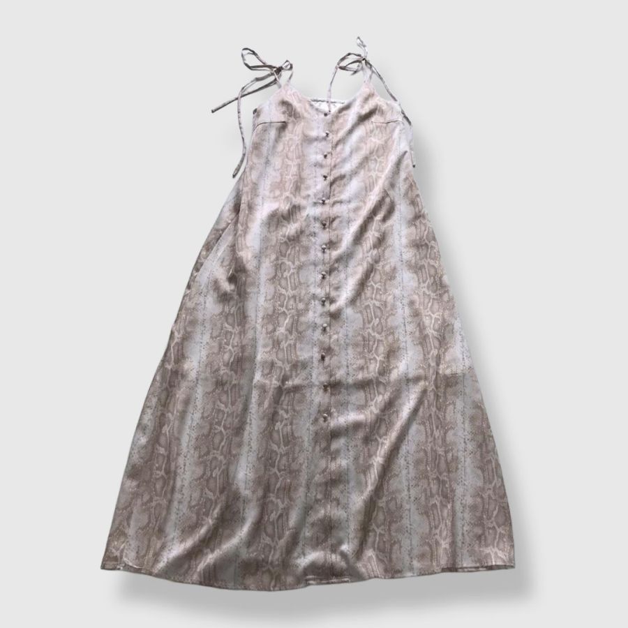 eimy istoire エイミーイストワール ロングワンピース パイソン柄