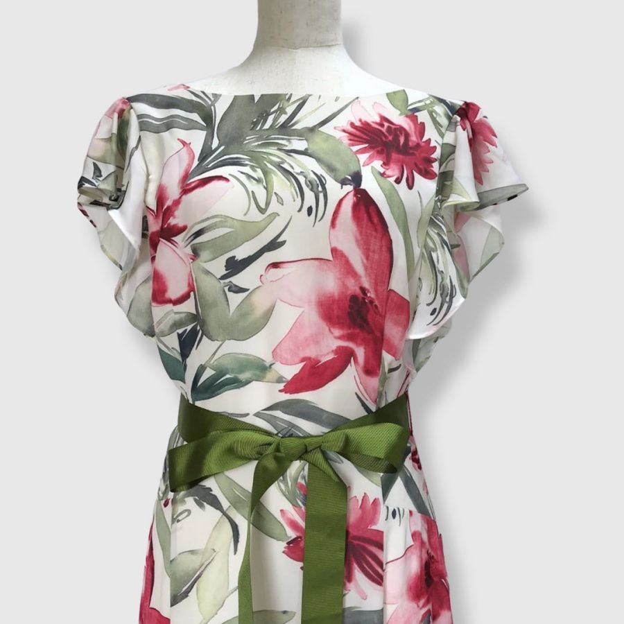 PhaseEight フェイズエイト ロングワンピース ドレスワンピース 花柄