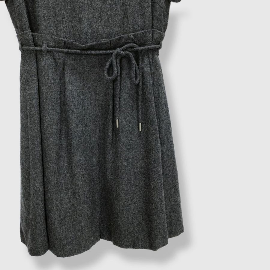 BURBERRY バーバリーブルーレーベル 半袖ウールワンピース リボン